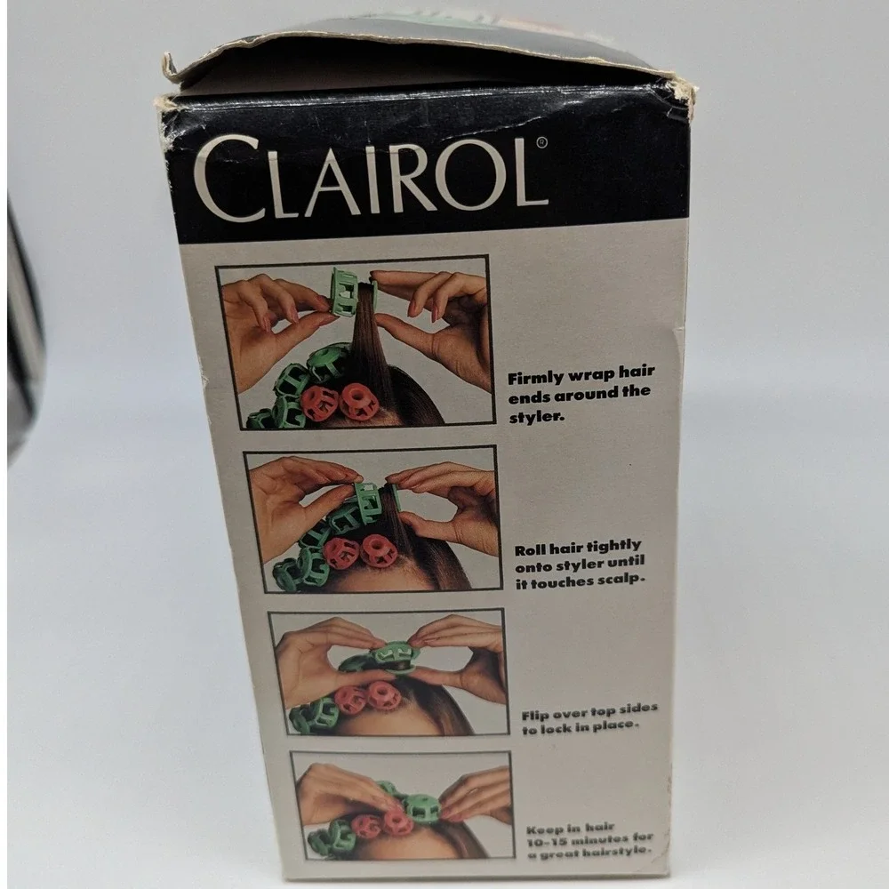 Vtg Clairol Lock n Roll Heated Hair Curlers Pagaent Hot Rollers Spoolies Tested